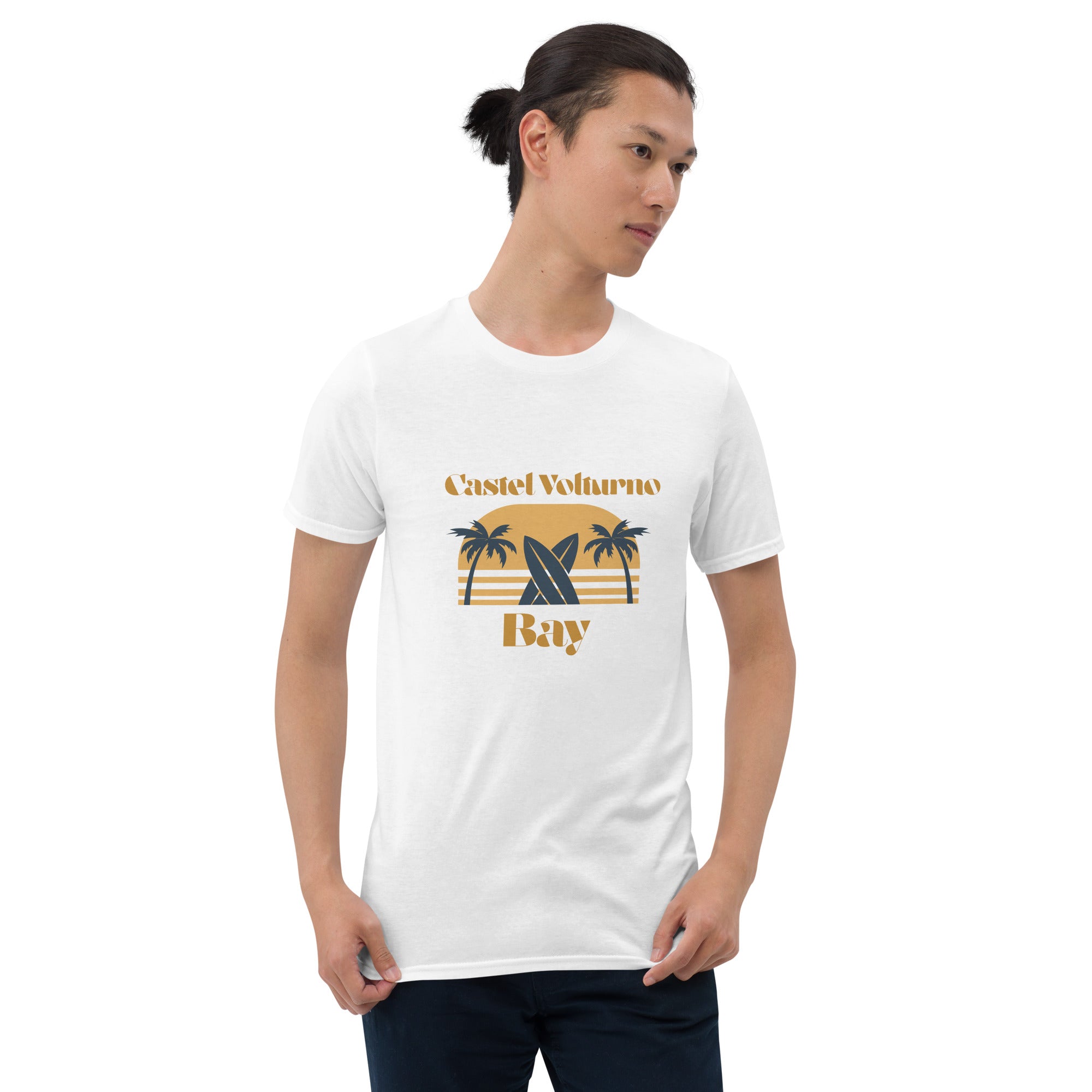 Castel Volturno Bay – Imaginary Tropics, Certified Happiness | ItaloTropics® Unisex T-Shirt